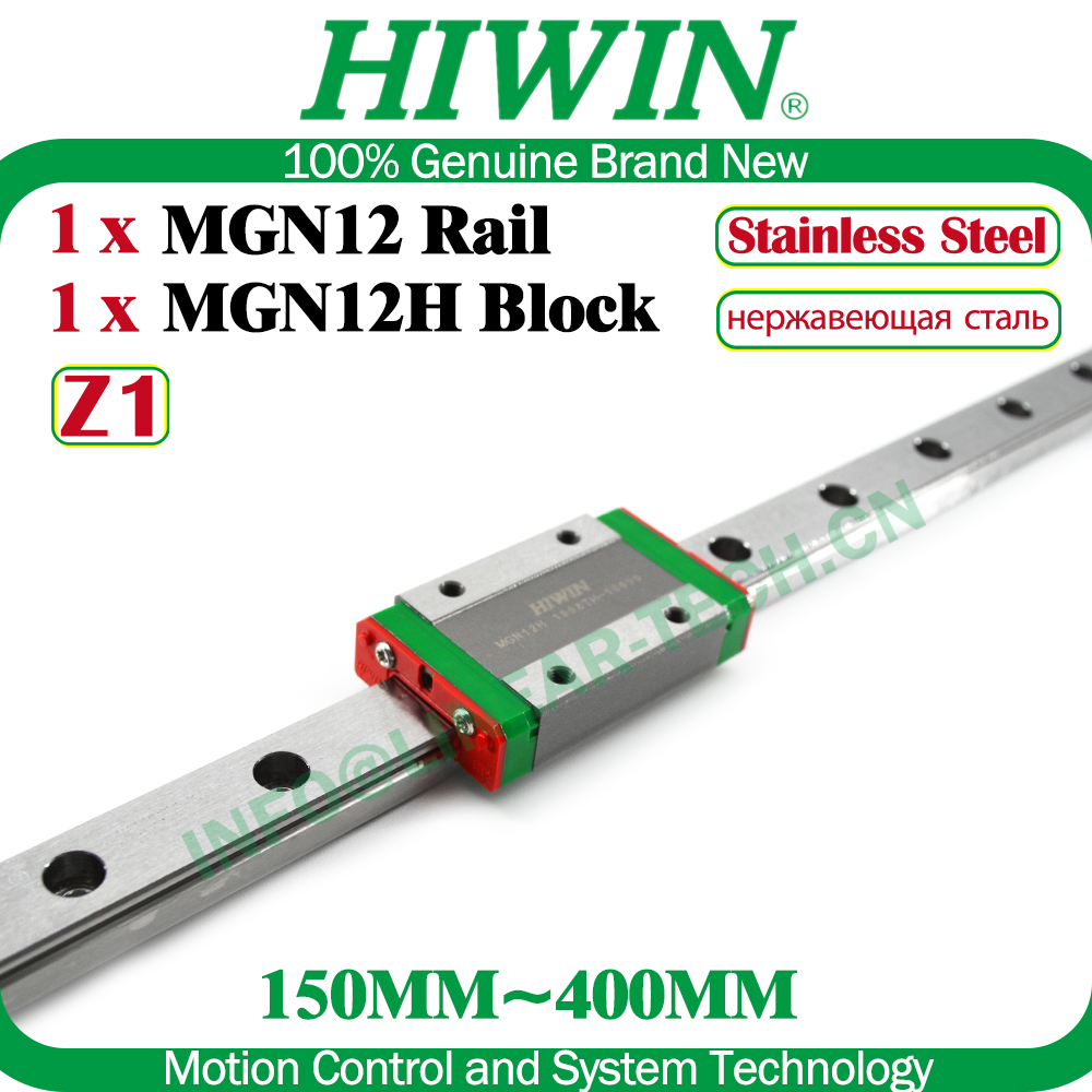 Linear Rail Mgn12H Set - HIWIN stal nierdzewna MGN12H Z1 wstępnie